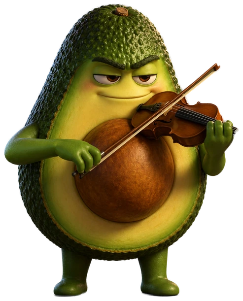 Marco playing the violin.